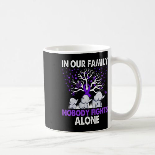 Fights Alone Family Elephants Alzheimerheimer Awar Coffee Mug
