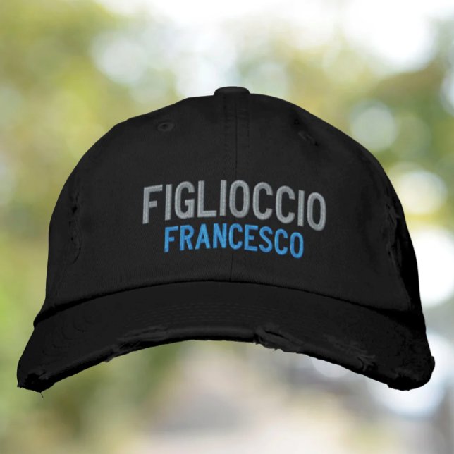 Figlioccio (godson) personalized   embroidered baseball cap (Creator Uploaded)