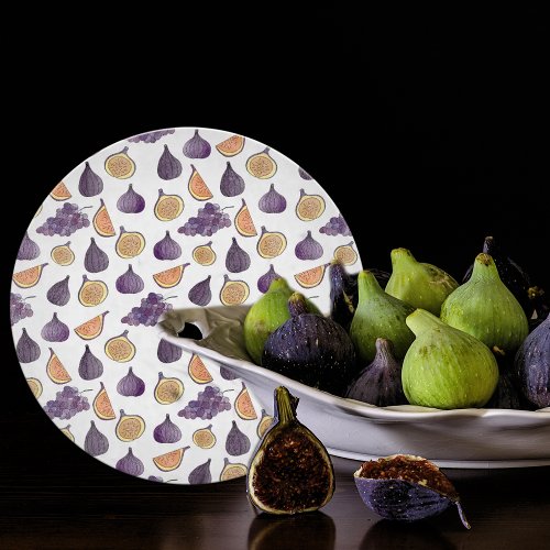 Figs and Grapes Purple Food  Cutting Board