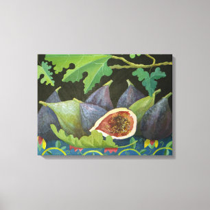 Figs on black 2014 canvas print