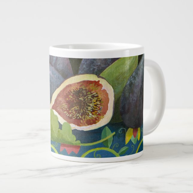 Figs on black 2014 giant coffee mug (Front Right)