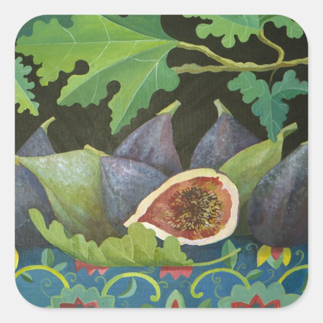 Figs on black 2014 square sticker (Front)