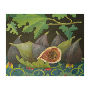 Figs on black 2014 wood wall art