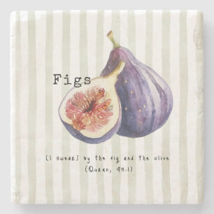 Figs Quran Verse Stone Coaster