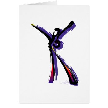 Figurative Woman Greeting Card by ArtDivination at Zazzle