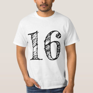 figure 16 number sixteen giant manuscript T-Shirt