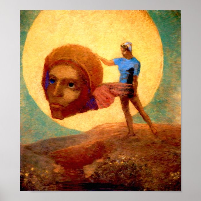 Figure by Odilon Redon   Spiritual & Symbolic Print
