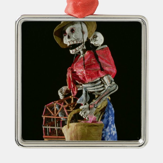Figure for The Day of the Dead Metal Ornament (Front)