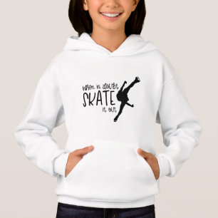 Figure ice skating hoodie "Skate it out"