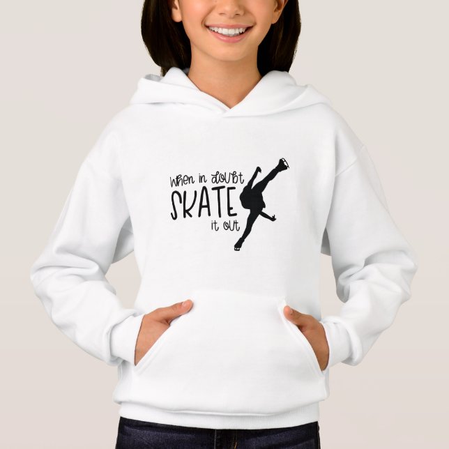 Figure ice skating hoodie "Skate it out" (Front)