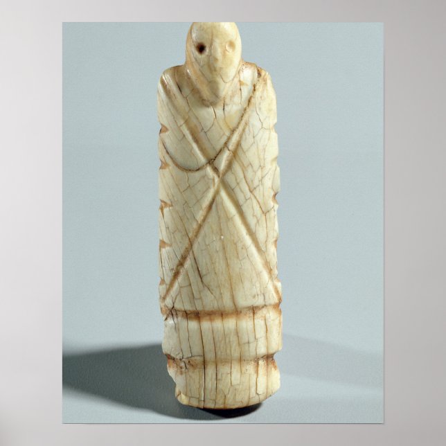Figure of a bearded man (elephant ivory) poster (Front)