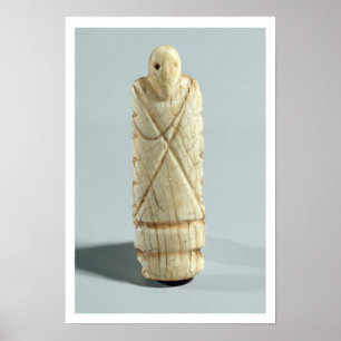 Figure of a bearded man (elephant ivory) poster