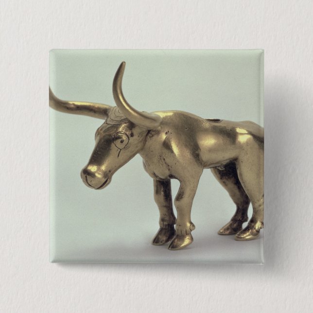 Figure of a bull button (Front)