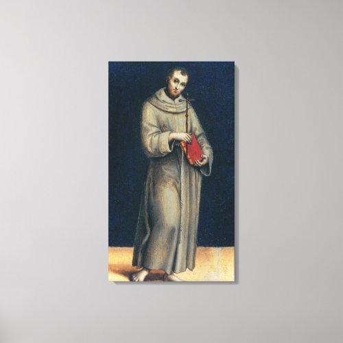 Figure of a Franciscan Monk Canvas Print