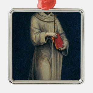 Figure of a Franciscan Monk Metal Ornament