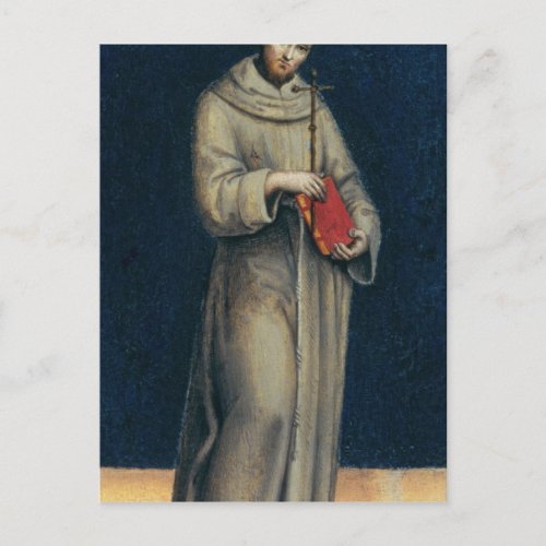 Figure of a Franciscan Monk Postcard