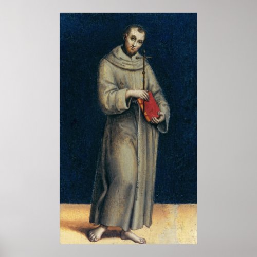 Figure of a Franciscan Monk Poster