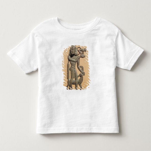 Figure of a man holding a monkey toddler t-shirt (Front)