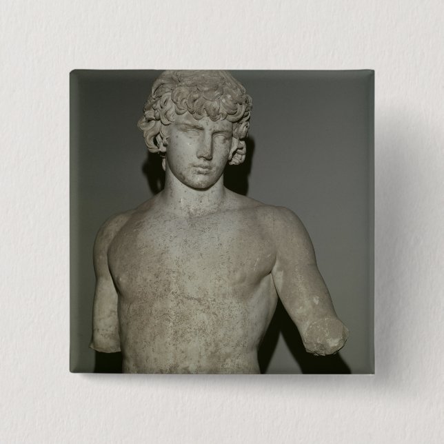Figure of Antinous, after 130 AD Button (Front)
