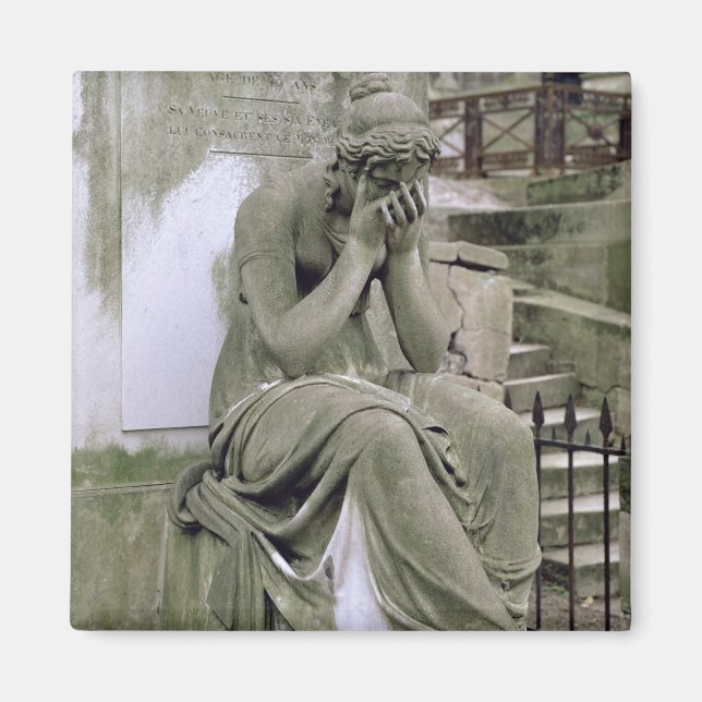 Figure of Grief, from the tomb of Pierre Gareau (d Magnet (Front)