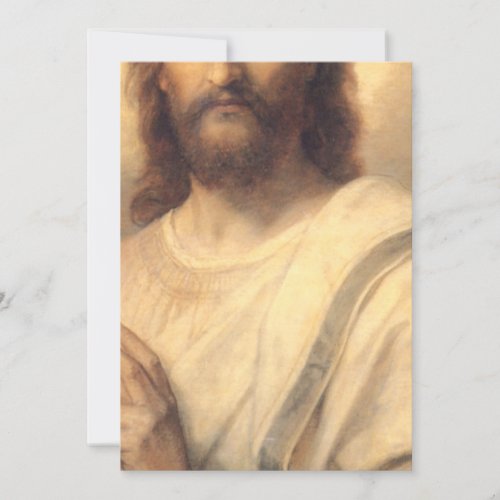 Figure Of Jesus Christ By Heinrich Hofmann Invitation
