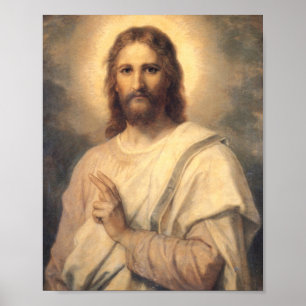 Figure Of Jesus Christ By Heinrich Hofmann Poster