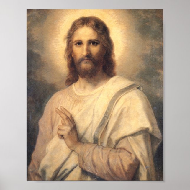 Figure Of Jesus Christ By Heinrich Hofmann Poster (Front)
