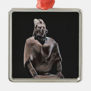 Figure of mayan seated king, from Isle ofJaina Metal Ornament