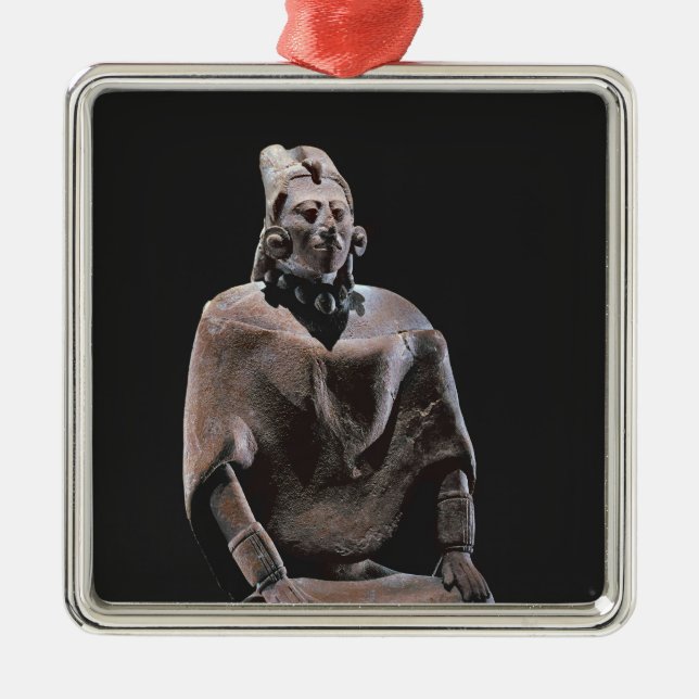 Figure of mayan seated king, from Isle ofJaina Metal Ornament (Front)