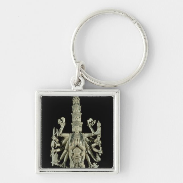 Figure of the Hindu Goddess Kali Keychain (Front)