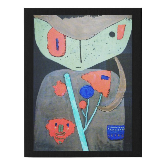 Figure of the Oriental Theater, Paul Klee Faux Canvas Print (Front)