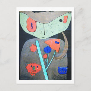 Figure of the Oriental Theater, Paul Klee Postcard