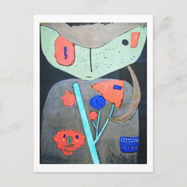 Figure of the Oriental Theater, Paul Klee Postcard (Front)