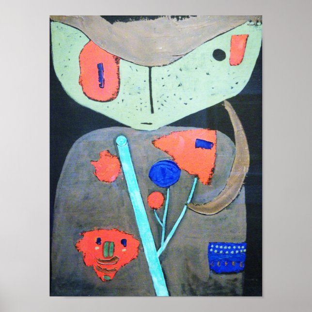 Figure of the Oriental Theater, Paul Klee Poster (Front)