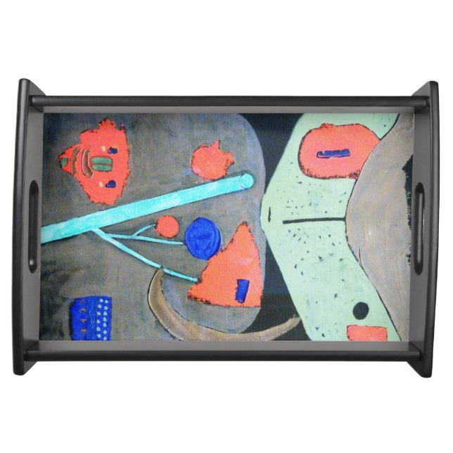 Figure of the Oriental Theater, Paul Klee Serving Tray (Front)