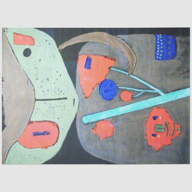 Figure of the Oriental Theater, Paul Klee Tissue Paper (Front)