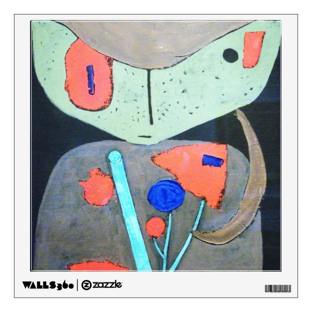 Figure of the Oriental Theater, Paul Klee Wall Decal (Front)