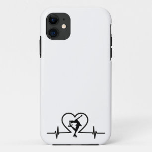 Figure Skate Heartbeat Phone Case