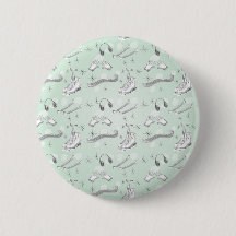 Figure Skate Sketch Art Mint Green Giftware