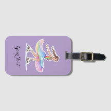 Figure Skater Bag Tag