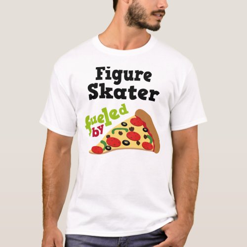 Figure Skater Funny Pizza T Shirt