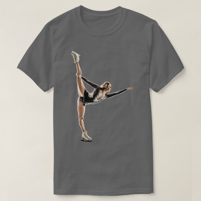 figure skater image T-Shirt (Design Front)