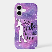 Figure Skater Iphone Case Pink Watercolor