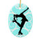 Figure Skater Ornament - Ice Blue - personalize it