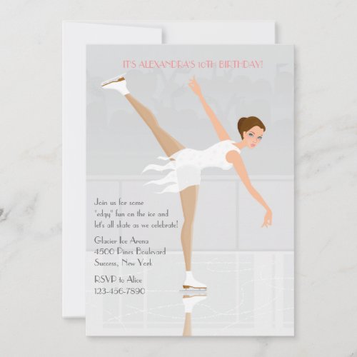 Figure Skater Party Invitation