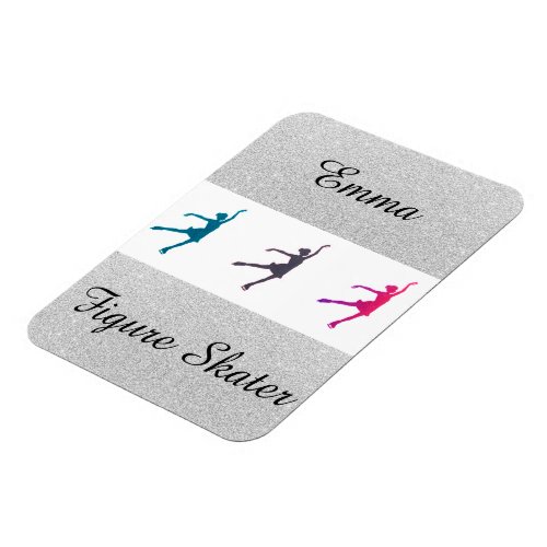 Figure Skater Personalized Flexible Photo Magnet