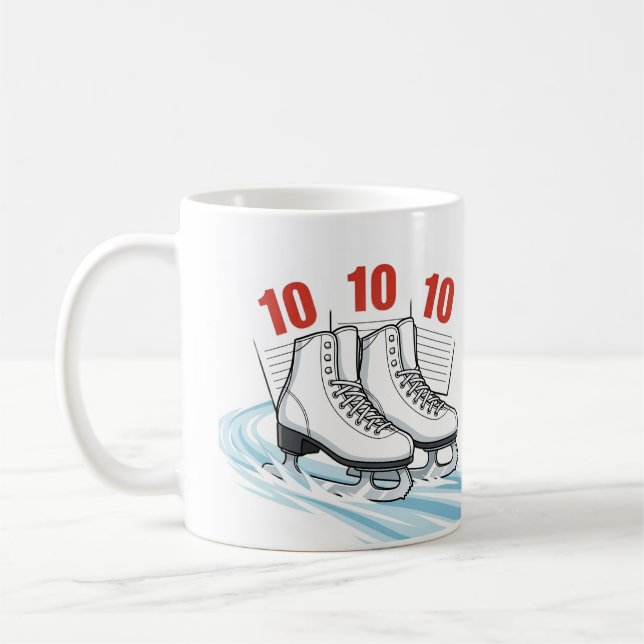 Figure Skater with score cards - Mugs (Left)