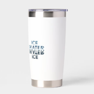 Figure Skater with score cards - Water Bottle Insulated Tumbler