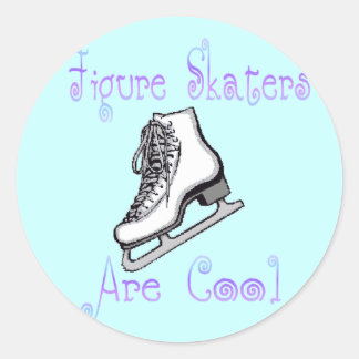 Figure Skaters Are Cool Classic Round Sticker