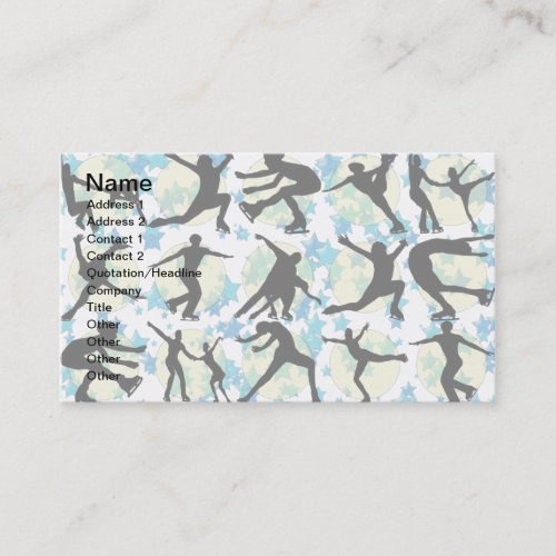 FIGURE SKATERS BUSINESS CARD